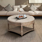 Large Round Ottoman Coffee Table