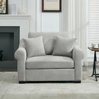 Modern Chenille Oversized Armchair