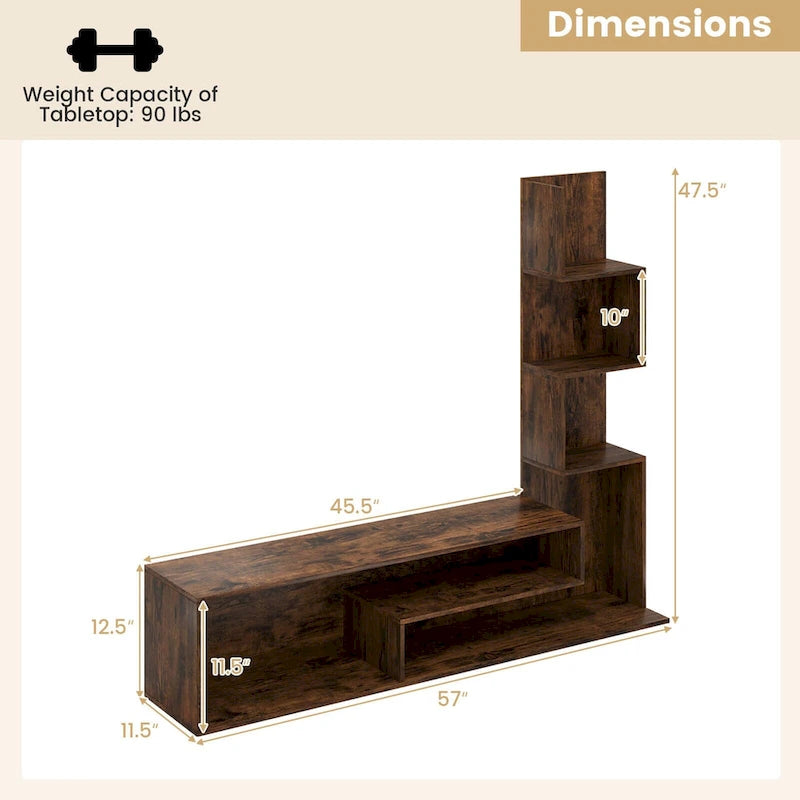 Cube TV Stand for TVs up to 50 Inches with Storage