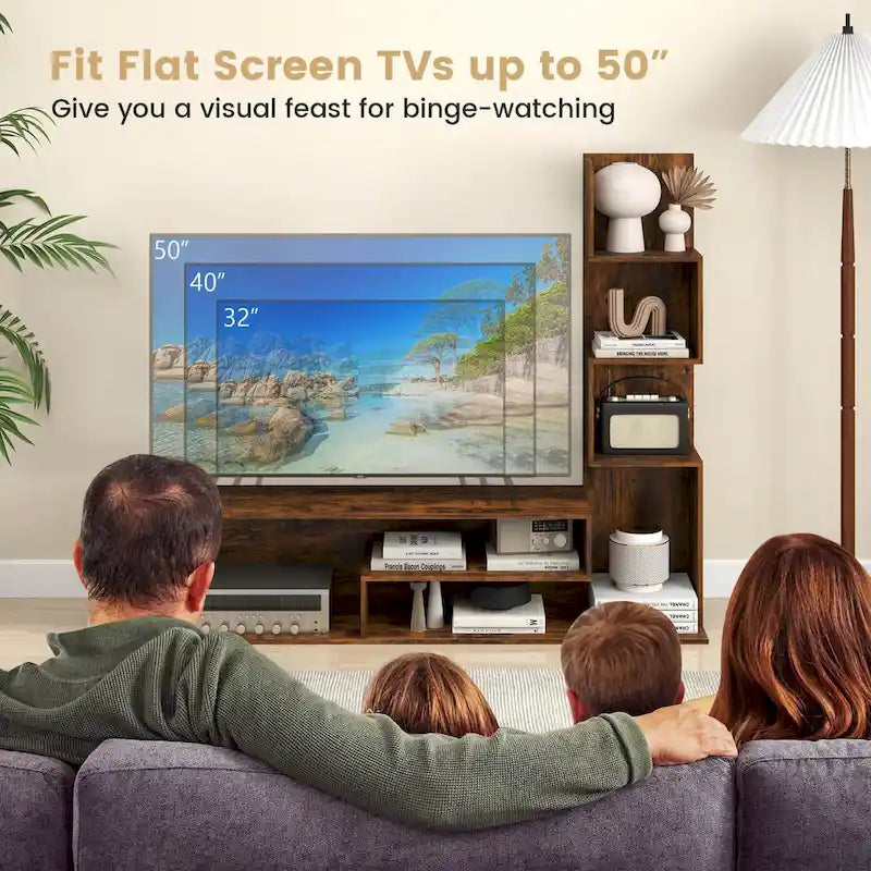 Cube TV Stand for TVs up to 50 Inches with Storage