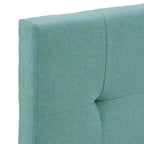 Linen Tufted Queen Platform Bed Frame