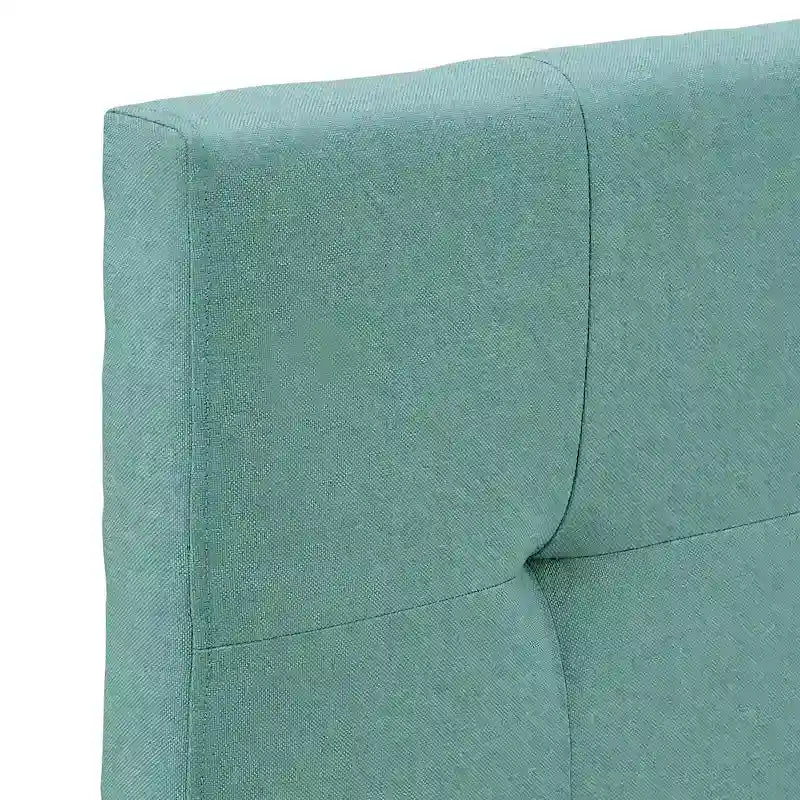 Linen Tufted Queen Platform Bed Frame