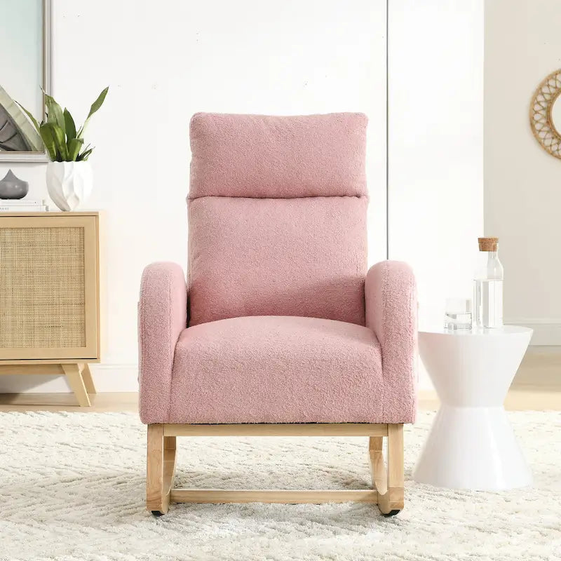 Living Room Lounge Arm Rocking Chair with Side Pockets