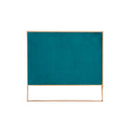 Velvet Sofa Rose Gold Frame with Vertical Channeling