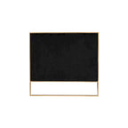 Velvet Sofa Rose Gold Frame with Vertical Channeling
