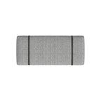 Upholstered Bench Cream Boucle with Black Metal Base