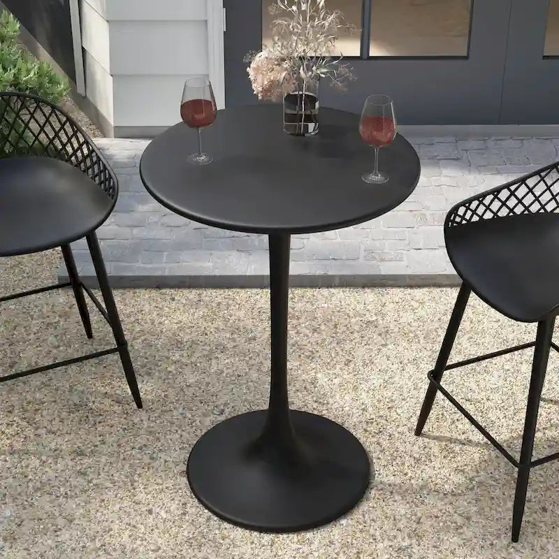24 Inch Bistro Table Counter Height Weather Resistant