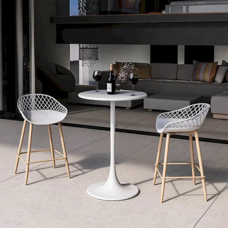 24 Inch Bistro Table Counter Height Weather Resistant
