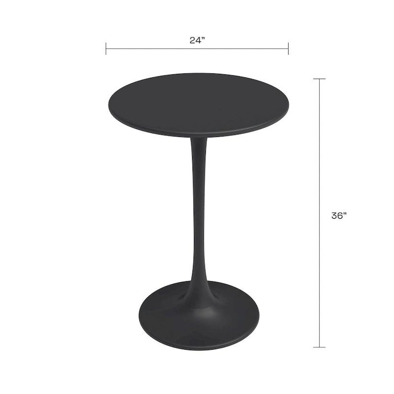 24 Inch Bistro Table Counter Height Weather Resistant