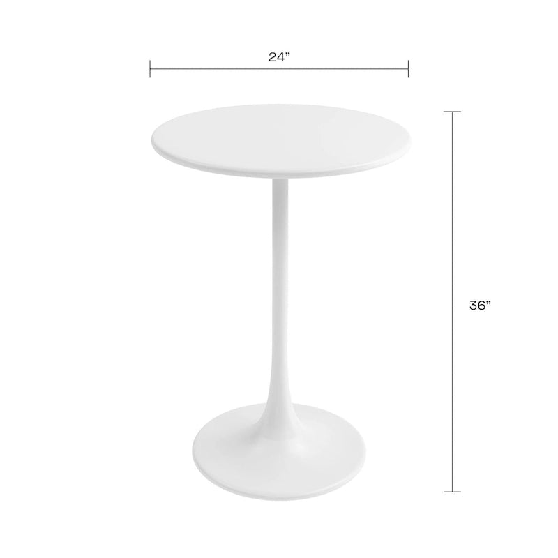 24 Inch Bistro Table Counter Height Weather Resistant
