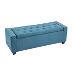 Porthos Home Iara Fabric Upholstered Flip Top Storage Ottoman Bench