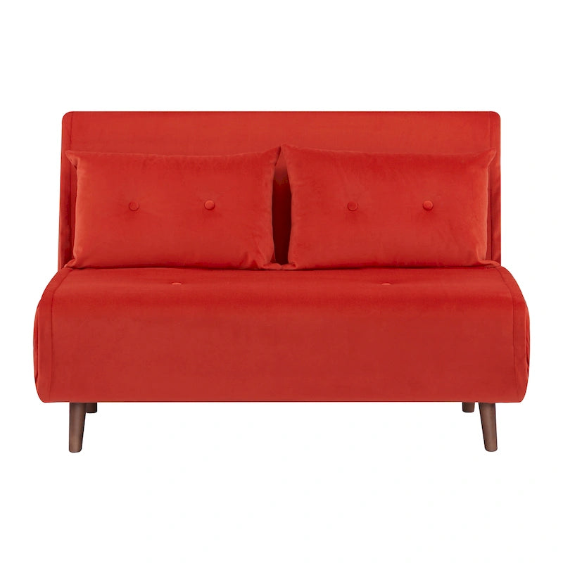40 Inch Convertible Lounge Sleeper Chair with Pillows