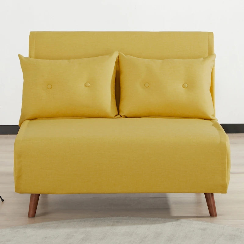 40 Inch Convertible Lounge Sleeper Chair with Pillows