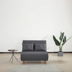 40 Inch Convertible Lounge Sleeper Chair with Pillows