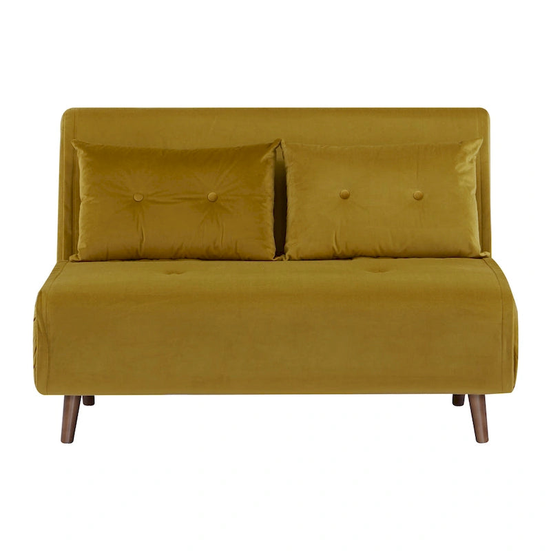 40 Inch Convertible Lounge Sleeper Chair with Pillows