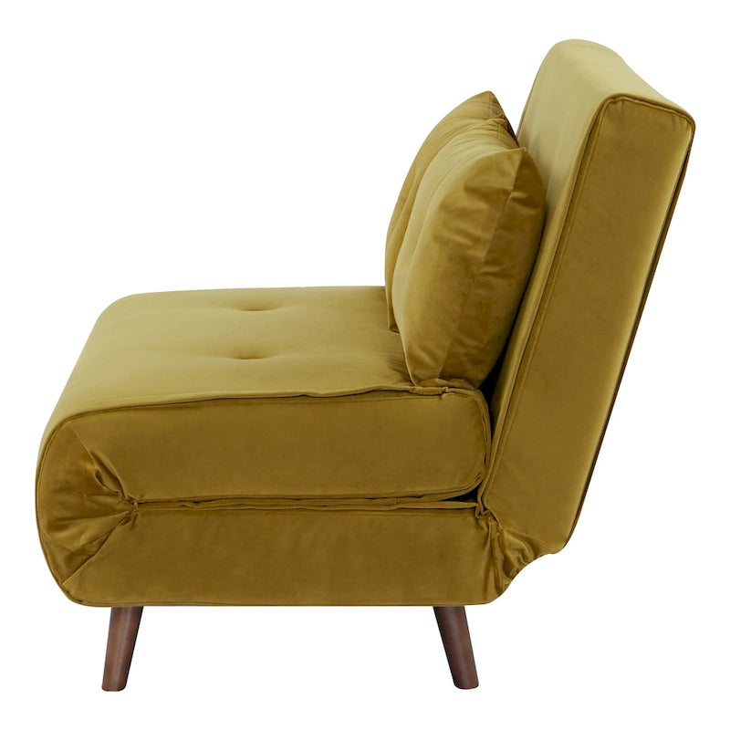 40 Inch Convertible Lounge Sleeper Chair with Pillows