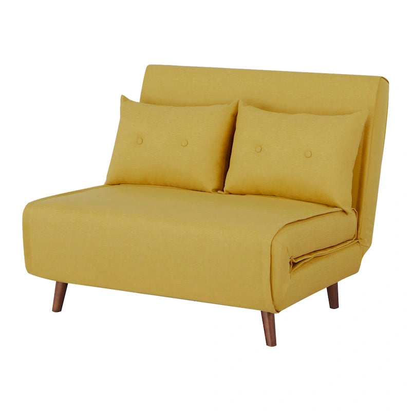 40 Inch Convertible Lounge Sleeper Chair with Pillows