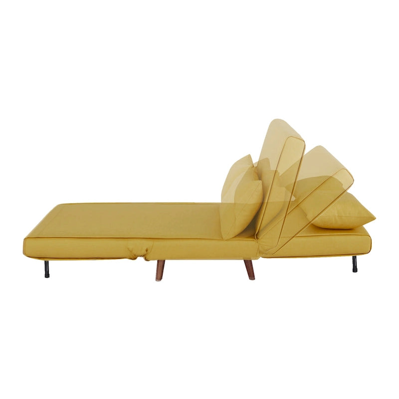 40 Inch Convertible Lounge Sleeper Chair with Pillows