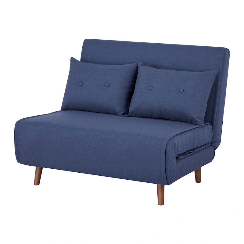 40 Inch Convertible Lounge Sleeper Chair with Pillows