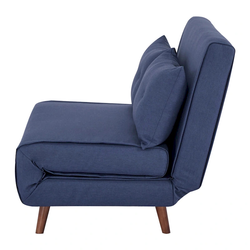 40 Inch Convertible Lounge Sleeper Chair with Pillows