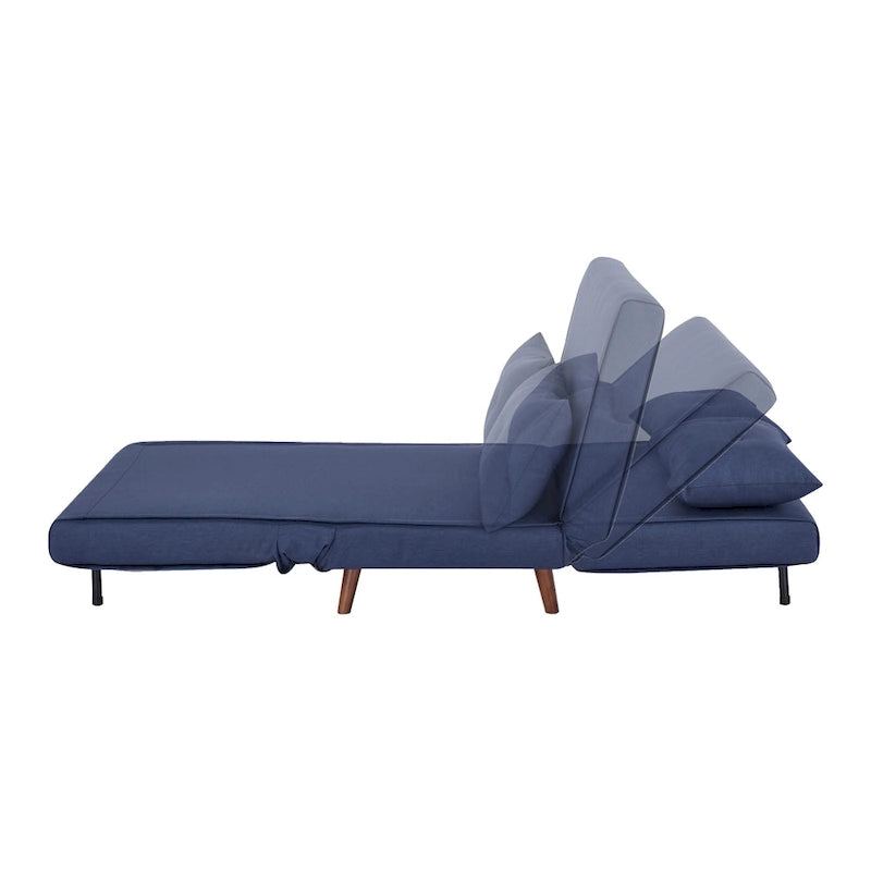 40 Inch Convertible Lounge Sleeper Chair with Pillows
