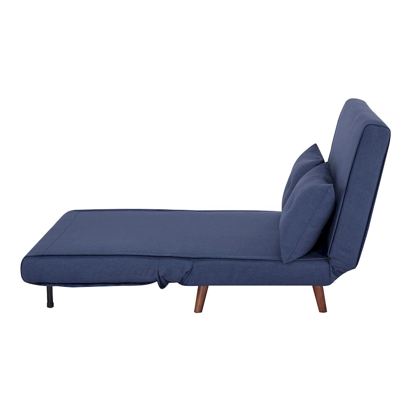 40 Inch Convertible Lounge Sleeper Chair with Pillows