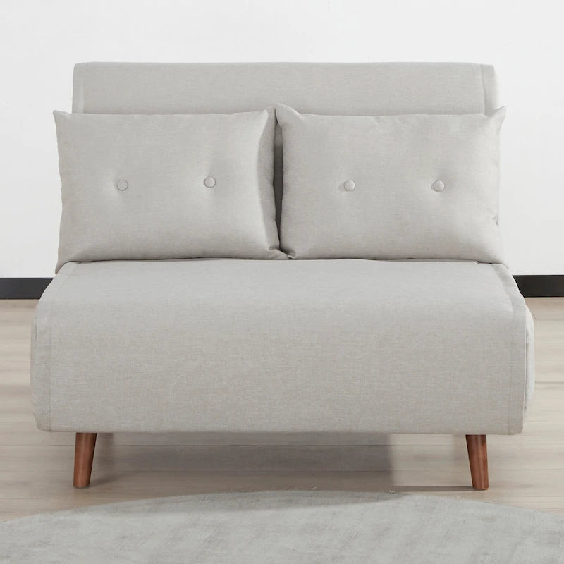 40 Inch Convertible Lounge Sleeper Chair with Pillows