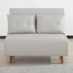 40 Inch Convertible Lounge Sleeper Chair with Pillows
