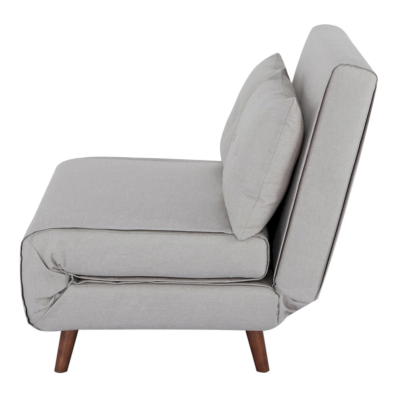 40 Inch Convertible Lounge Sleeper Chair with Pillows