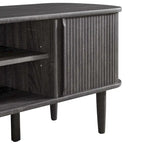 Mobile TV da 55 pollici in stile Mid-Century con ante scorrevoli