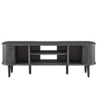 Mobile TV da 55 pollici in stile Mid-Century con ante scorrevoli