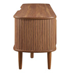 Mobile TV da 55 pollici in stile Mid-Century con ante scorrevoli