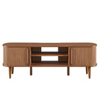 Mobile TV da 55 pollici in stile Mid-Century con ante scorrevoli