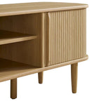 Mobile TV da 55 pollici in stile Mid-Century con ante scorrevoli