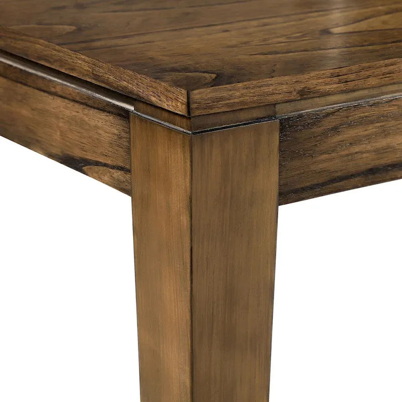 Expandable Solid Wood Dining Table Seats 6 to 8 People